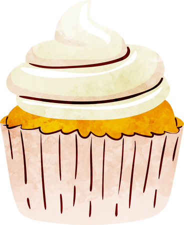 Painted Thanksgiving Cupcake